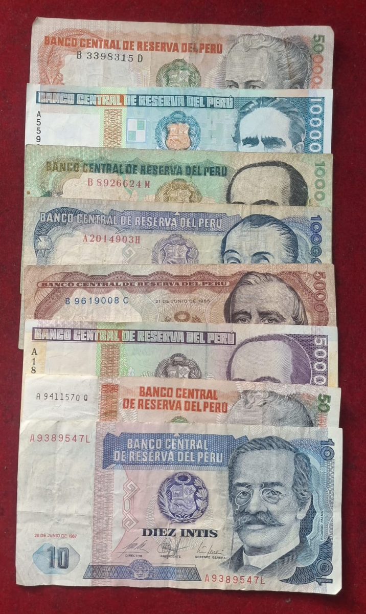 Peru All Different Big Denomination Rare (8 PCS Set ) Lowest Price
