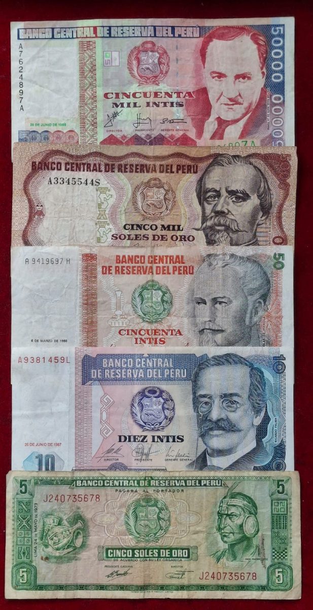 Peru All Different Big Denomination Rare (10 PCS Set ) Lowest Price (Copy) (Copy) (Copy)