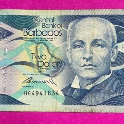 Barbados Two Dollars Bank Note B-2
