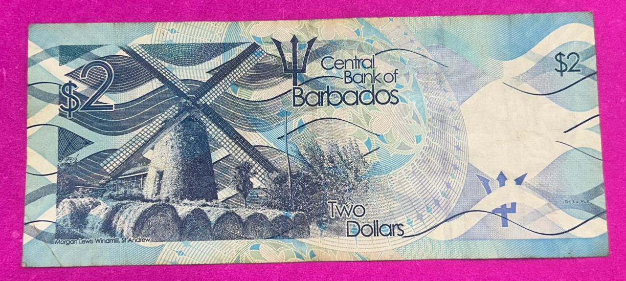 Barbados Two Dollars Bank Note B-2