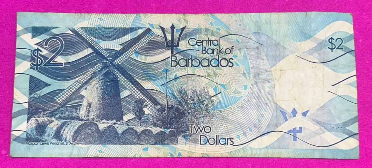 Barbados Two Dollars Bank Note B-2