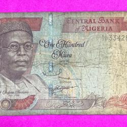 Nigeria One Hunderd Naira Bank Note B-2
