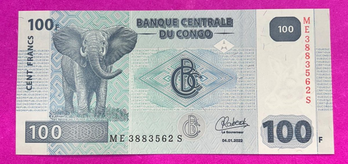 Congo 100 Cent Francs AU TYPE Bank Note B-2