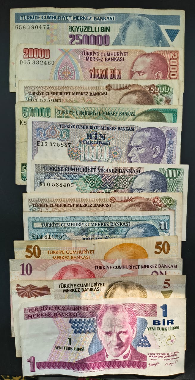 Turkey Big Size Big Denomination Rare (18 Pcs Set) Lowest Price