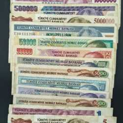 Turkey Big Size Big Denomination Rare (18 Pcs Set) Lowest Price