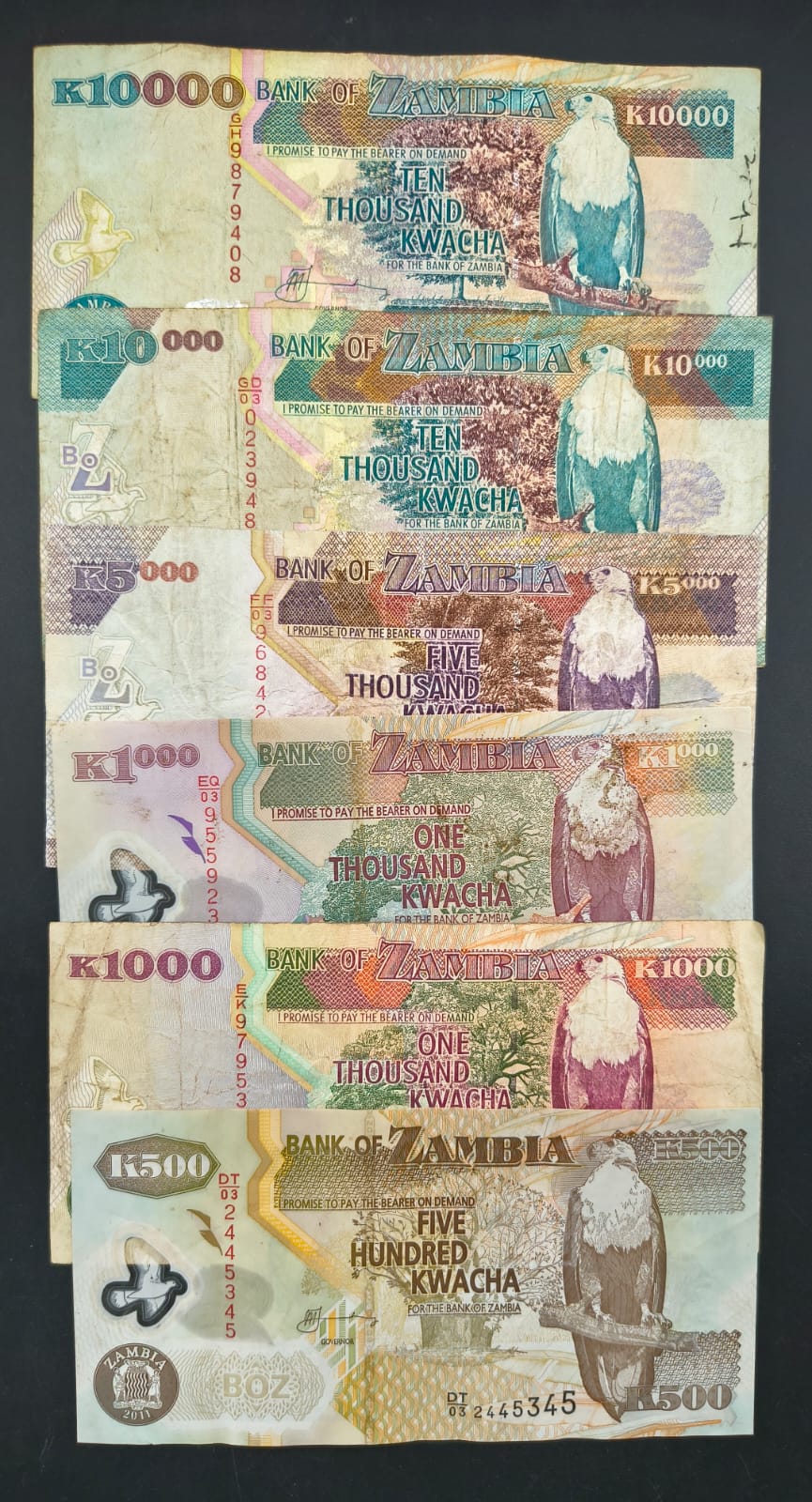 Zambia Big Size Big Denomination Rare (11 Pcs Set) Lowest Price