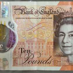 England 10 Pounds - Elizabeth II Jane Austen; Polymer note