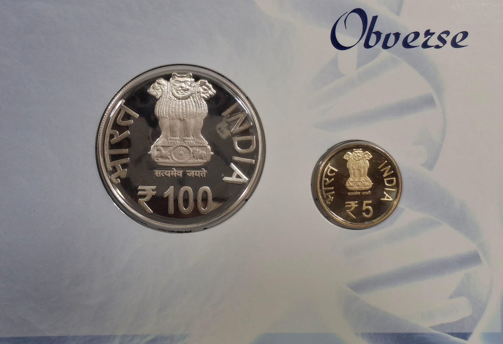 Indian Council of Medical Research -2011 (Proof Set) 2 Coins Mumbai Mint