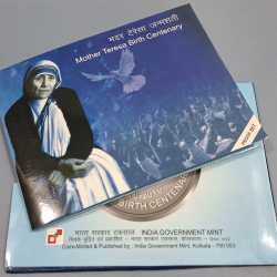 Mother Teresa Birth Centenary( Proof Set ) 2 Coins Kolkata Mint