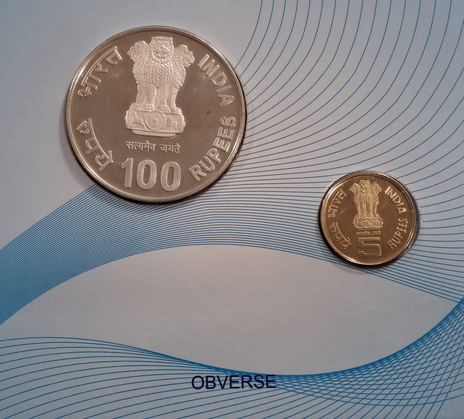 Mother Teresa Birth Centenary( Proof Set ) 2 Coins Kolkata Mint