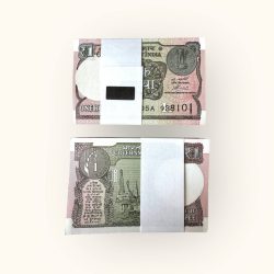 A 65 Re 1 India Banknote Signature series Serial Packet Signed By Atanu Chakraborty Inset L 2020 Issue