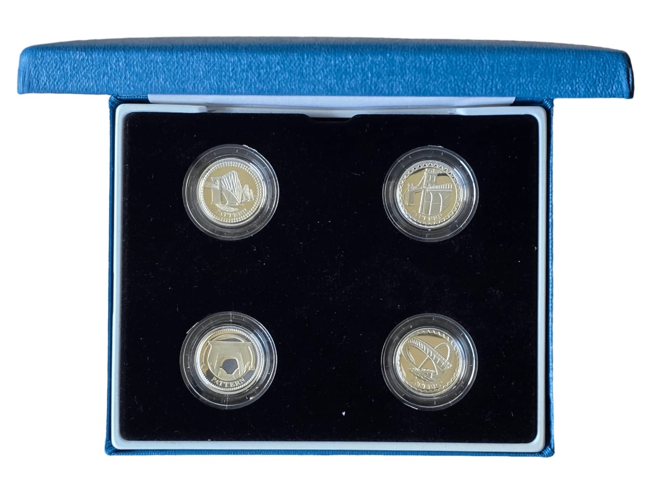 2003 Whole Coin Set UK Pattern £1 Set Silver Proof Bridges with certificate extermaly rare set