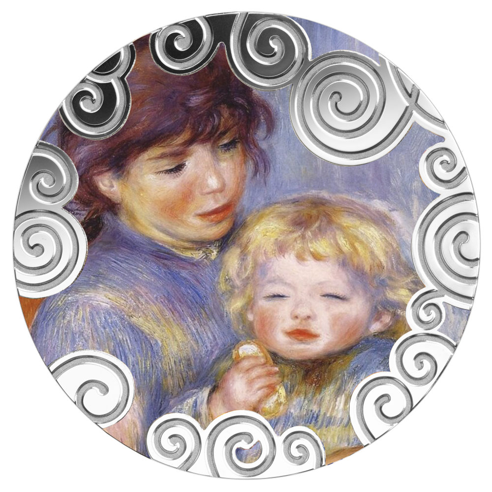 Maternity in ART Cameroon 1000 Francs Maternity 2019 silver Ag 999 weight 1 ounce proof set mintage only 999 pcs