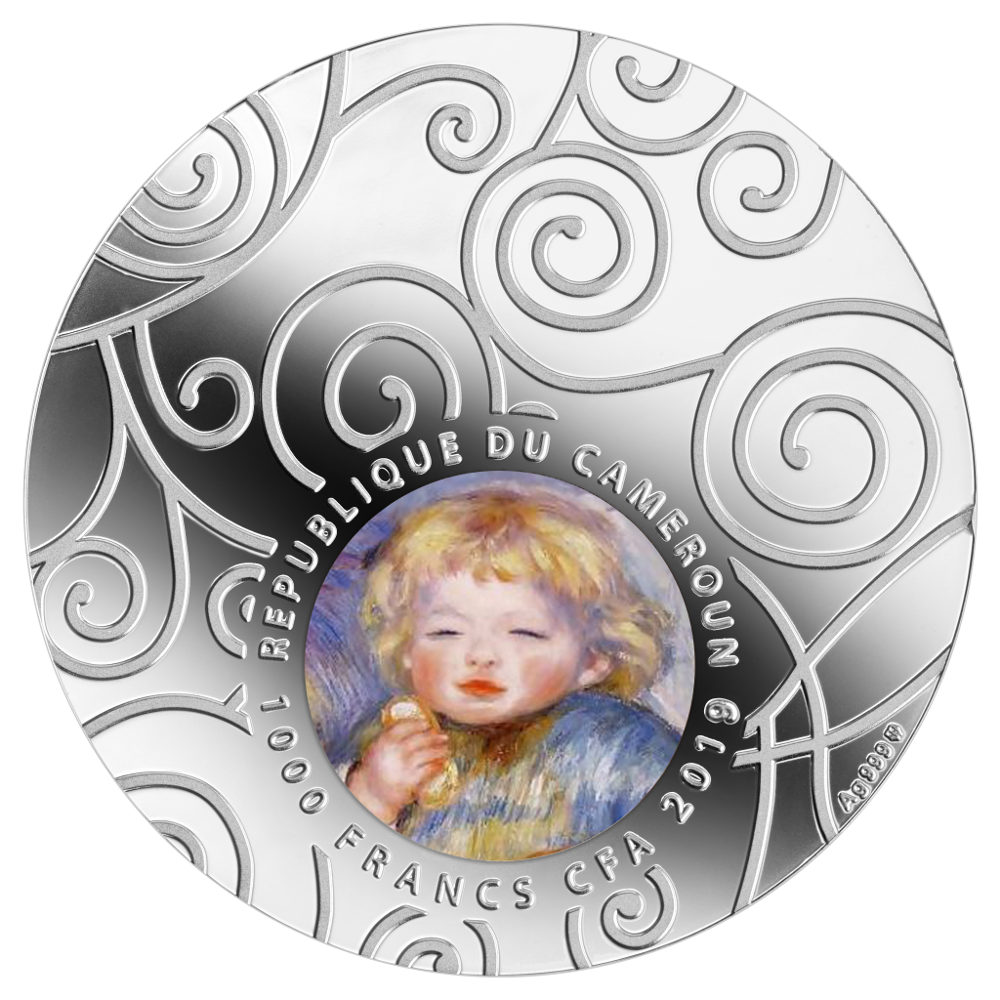 Maternity in ART Cameroon 1000 Francs Maternity 2019 silver Ag 999 weight 1 ounce proof set mintage only 999 pcs
