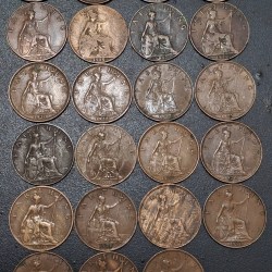 England George Fifth One Farthing All Different Dates Set #A-431