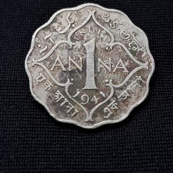 1 Anna 1941 George VI King Emperor Coin