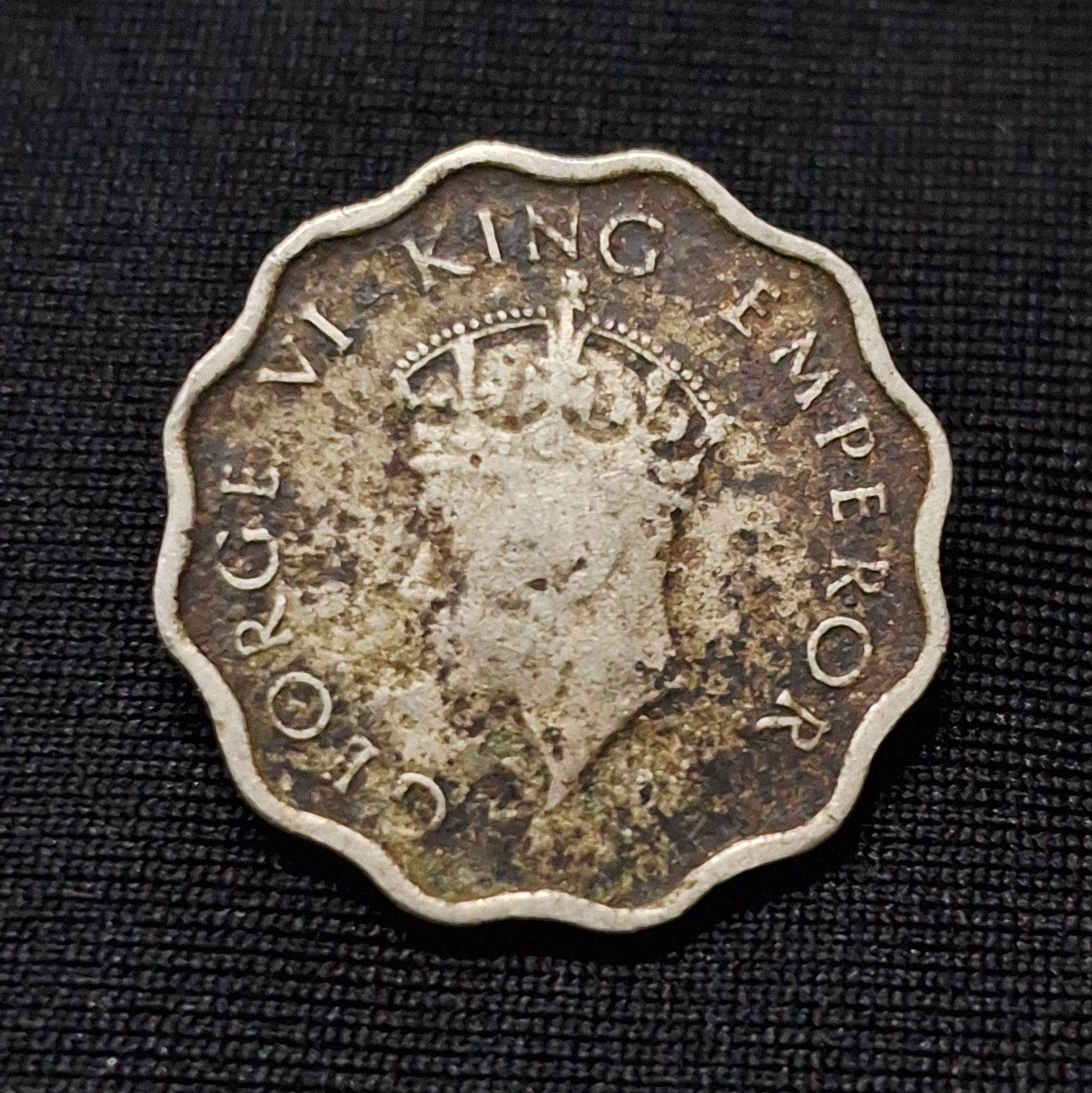 1 Anna 1939 George VI King Emperor Coin