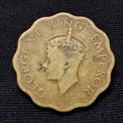 1ANNA 1944 George VI King Emperor Coin