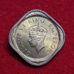 1/2 Anna 1942 Coin George VI King Emperor