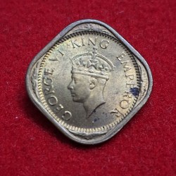 1/2 Anna 1942 Coin George VI King Emperor