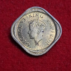 1/2 Anna 1942 Coin George VI King Emperor