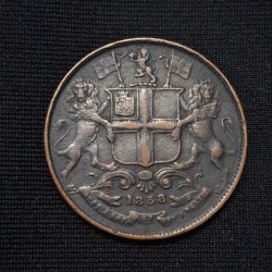 One Quarter Anna East India Company Year 1858
