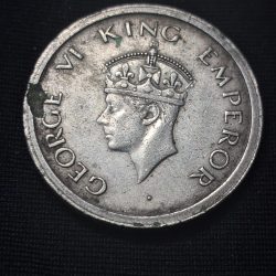 One Rupee 1947 George VI King Emperor