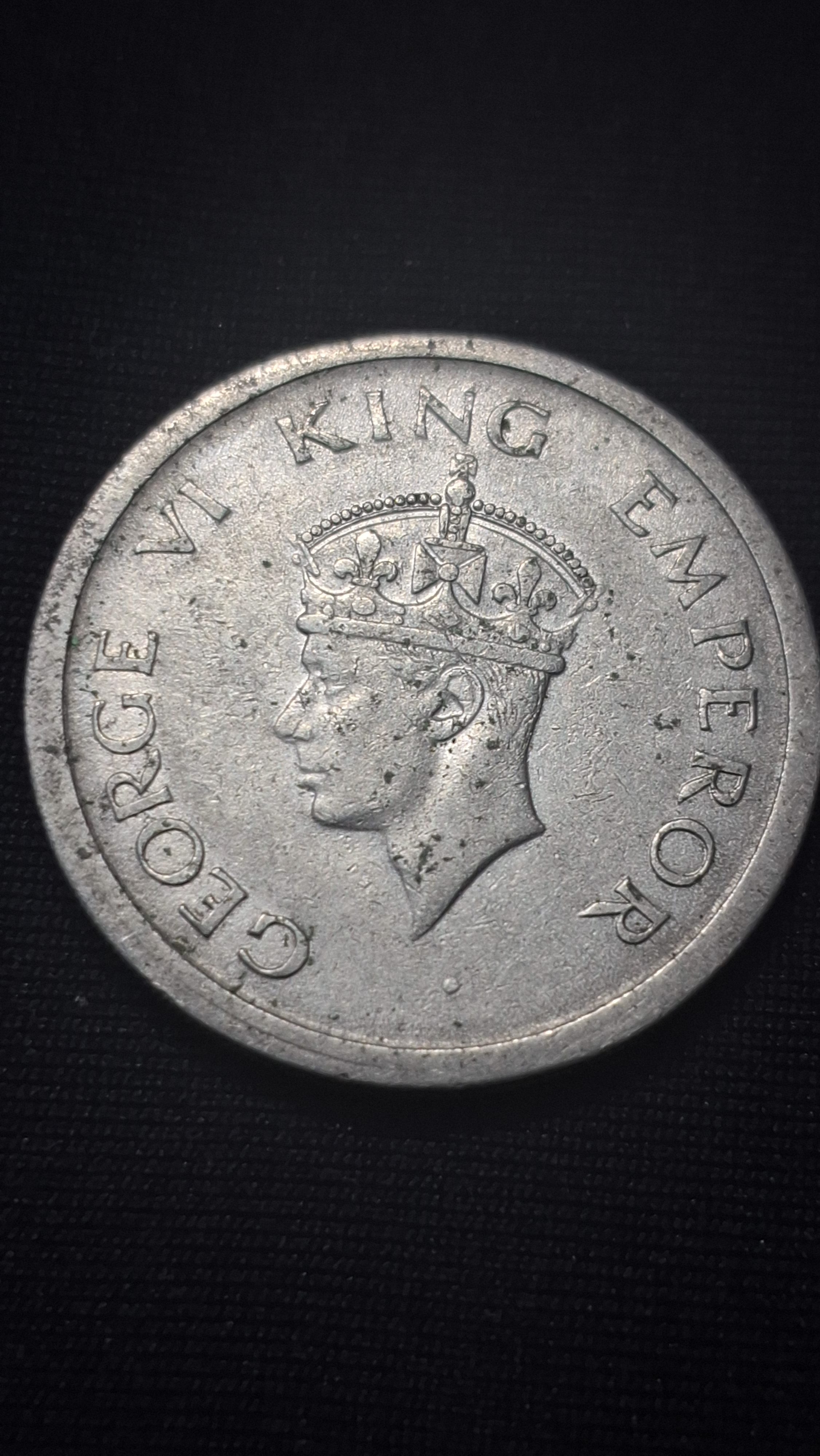 One Rupee 1947 George VI King Emperor