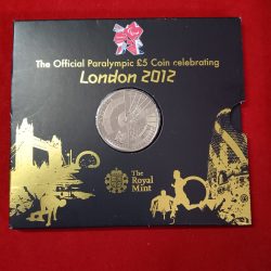 The Official Paralympic 5 Pound Coin Celebrating London 2012 Year Proof Coin Set