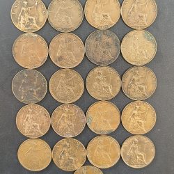 England George Fifth One Farthing All Different Dates Set #A-428