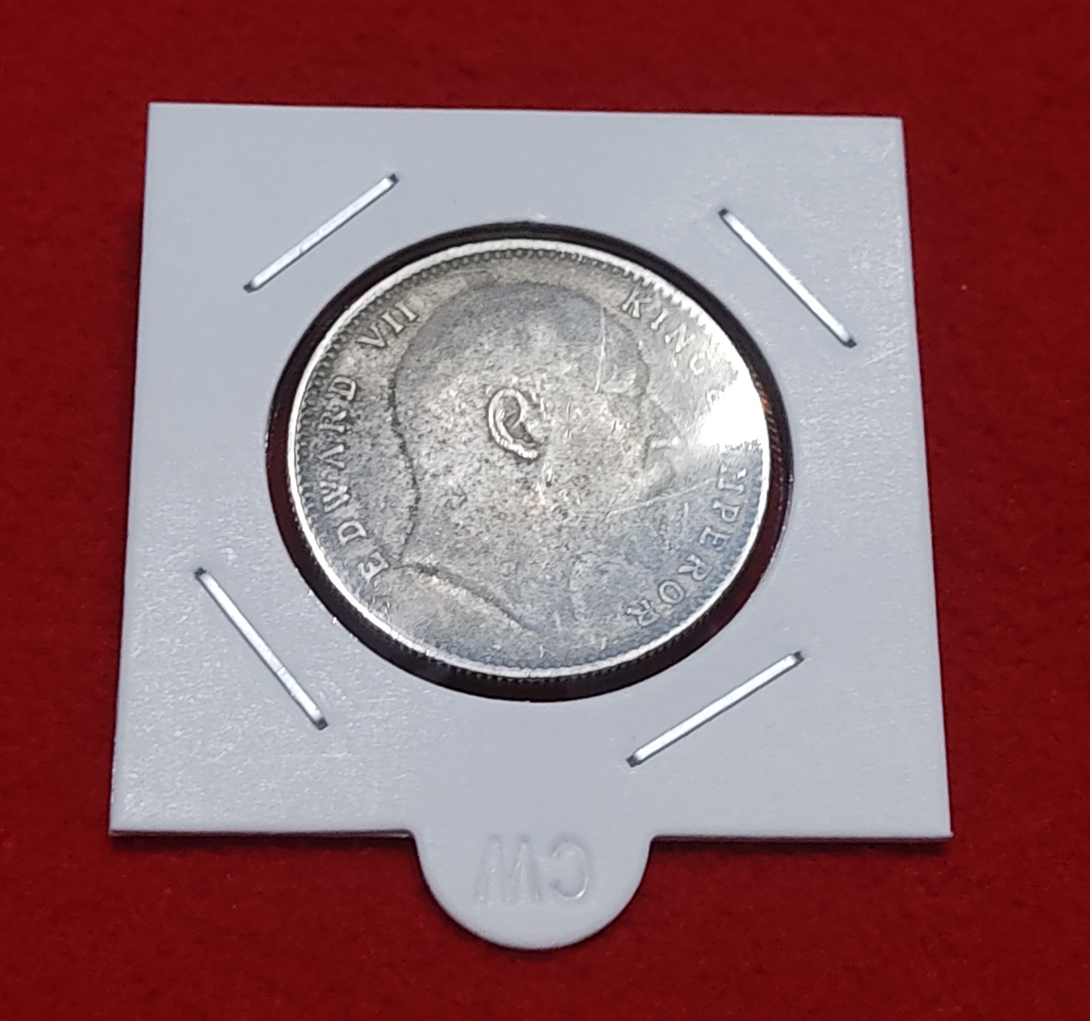 One Rupee Silver Coin King Edward VII Bombay Mint Weight 11.66 GMS