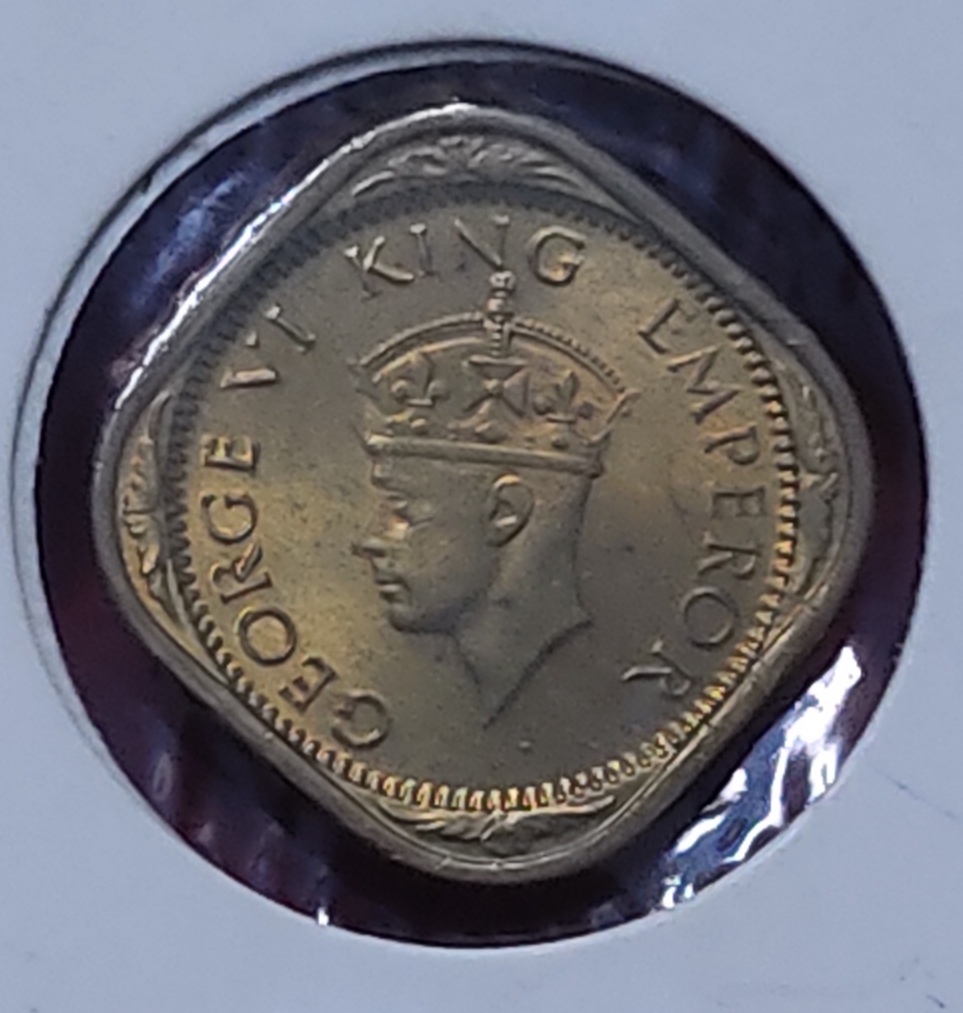 1/2 Anna George VI 1942 UNC Condition