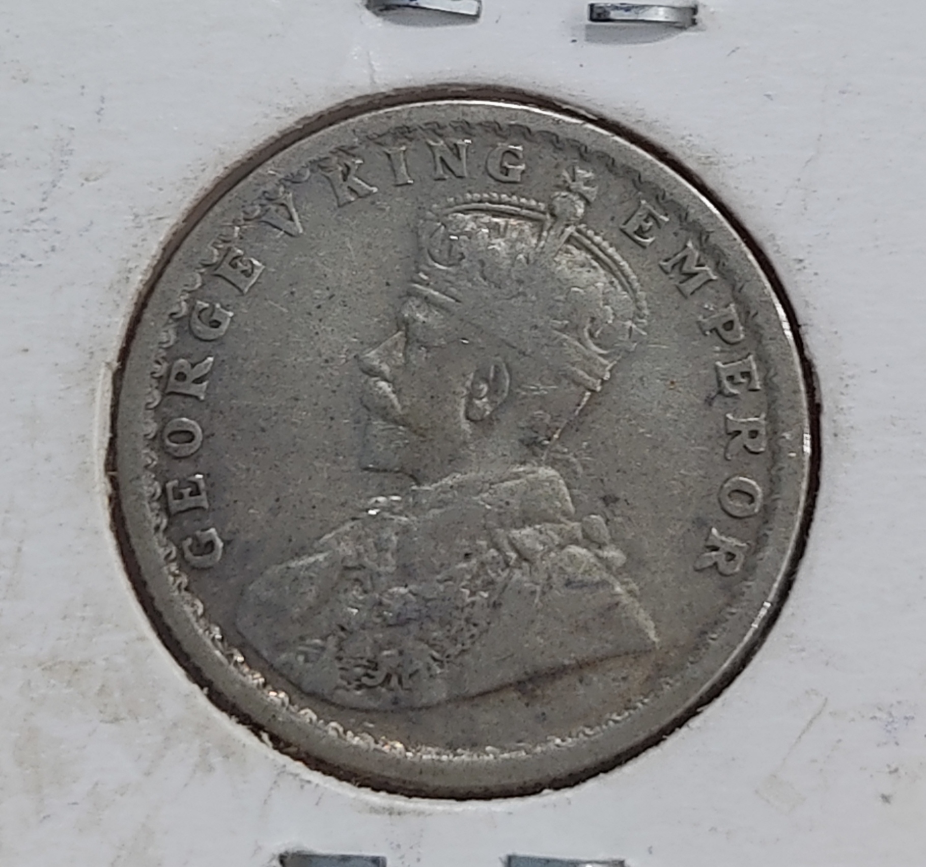 Half Rupee Silver Coin George V 1934 Calcutta Mint