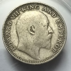 British India Half Rupee 1905 Silver Coin High Grade Rare