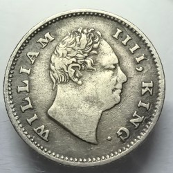 British India William 1/4 Rupee 1835 Silver Coin High Grade Coin Rare