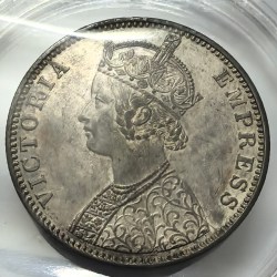 British India Victoria One Rupee 1900 Silver Coin Unc Rare