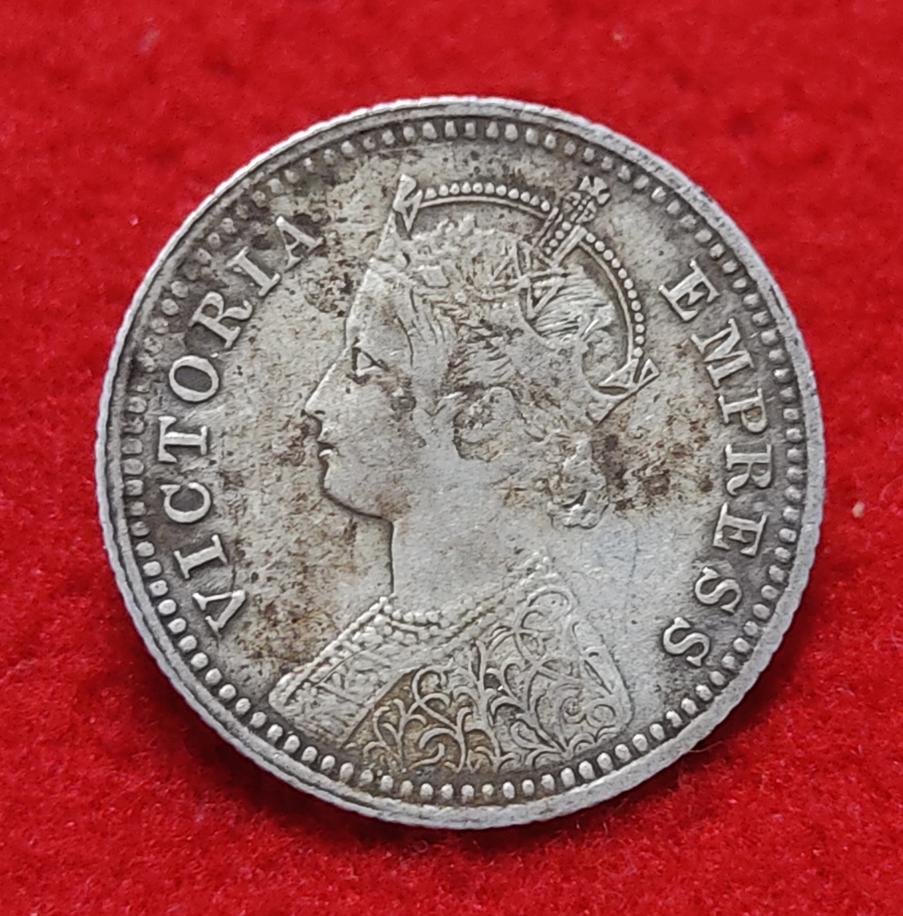 1/4 Rupee Victory Empress 1898 Calcutta Mint