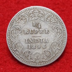 1/4 Rupee Victoria Empress 1896