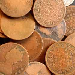 British India Victoria queen Denominaton 1 quarter anna Matel copper Mix date mix mint Same and similar piece available