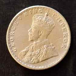 Silver British India King and emperor George v Half rupees Year 1917 Full silver Same and similar piece available