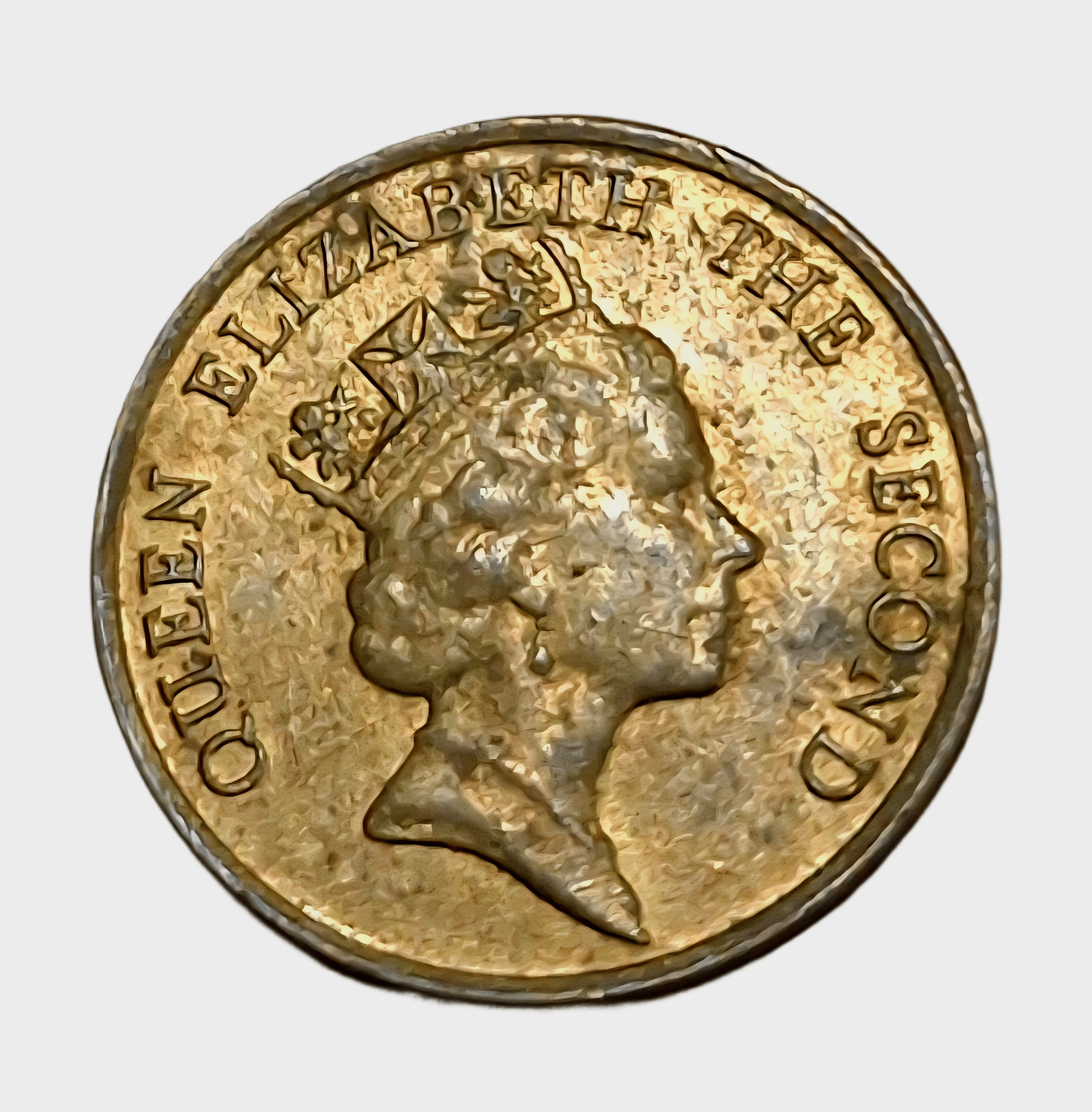 HONG KONG Copper 10 Cents Year 1992 Queen Elizabeth-II "Small Size" **Scare** High Collectable Grade.