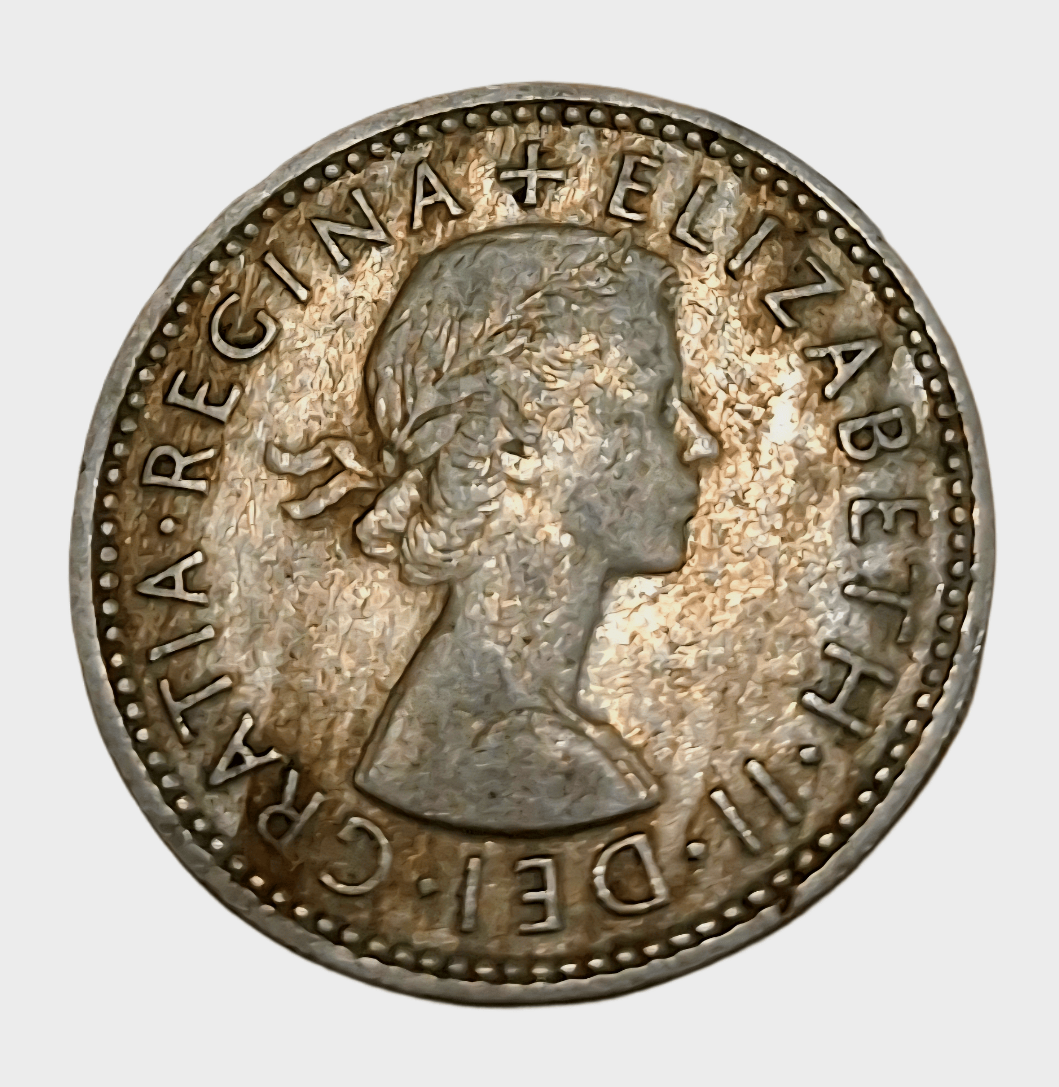 United Kingdom Cu/Ni One Shilling Year 1960 Queen Elizabeth-II **Scare** High Collectable Grade.
