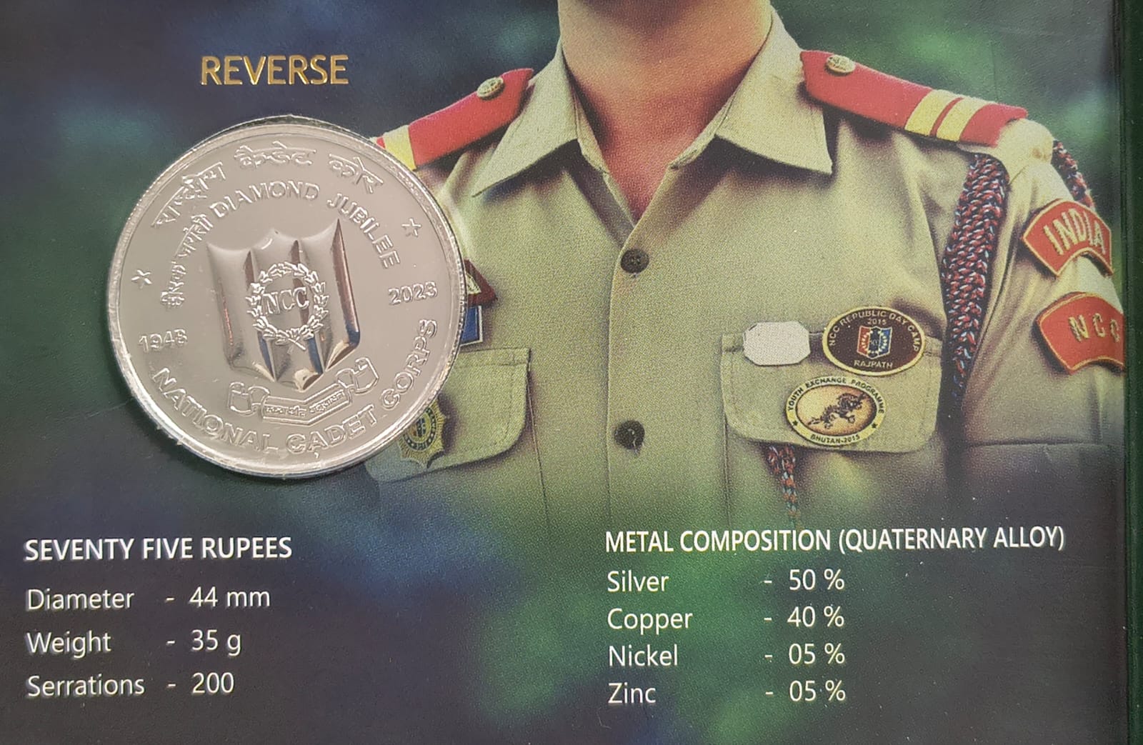 National Cadet Corps (NCC) 1948-2023 Mumbai Mint Rare ((UNC Set))