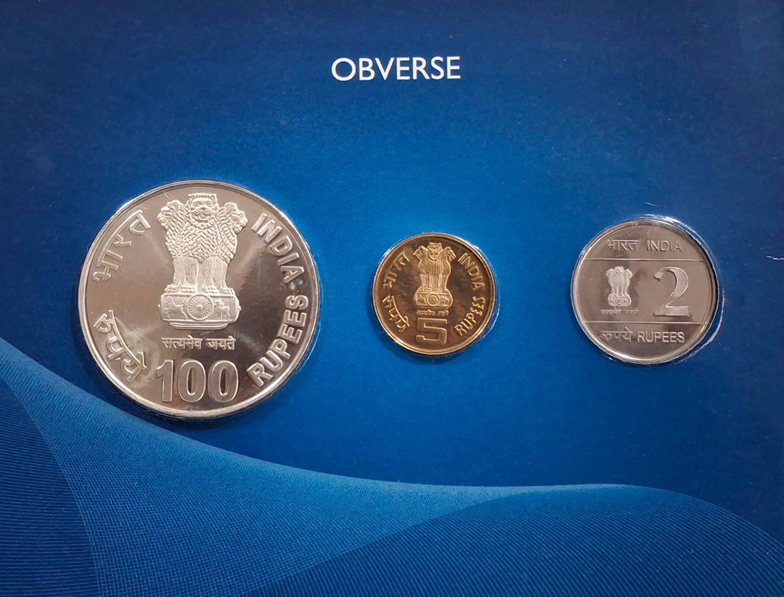 XIX Commonwealth Games Delhi -2010 Rare 3 Coins (Proof Set) Kolkata Mint