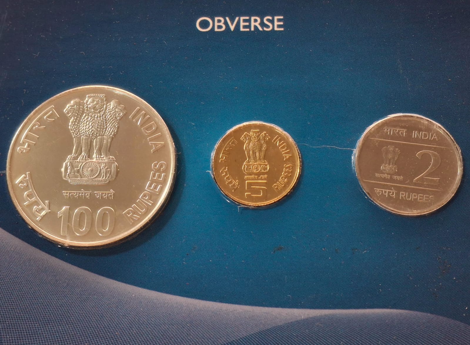 XIX Commonwealth Games Delhi -2010 Rare 3 Coins (UNC Set) Kolkata Mint