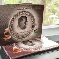 Perarignar Anna Centenary 1909- 1969 Rare 2 Coins (Proof Set) Kolkata Mint