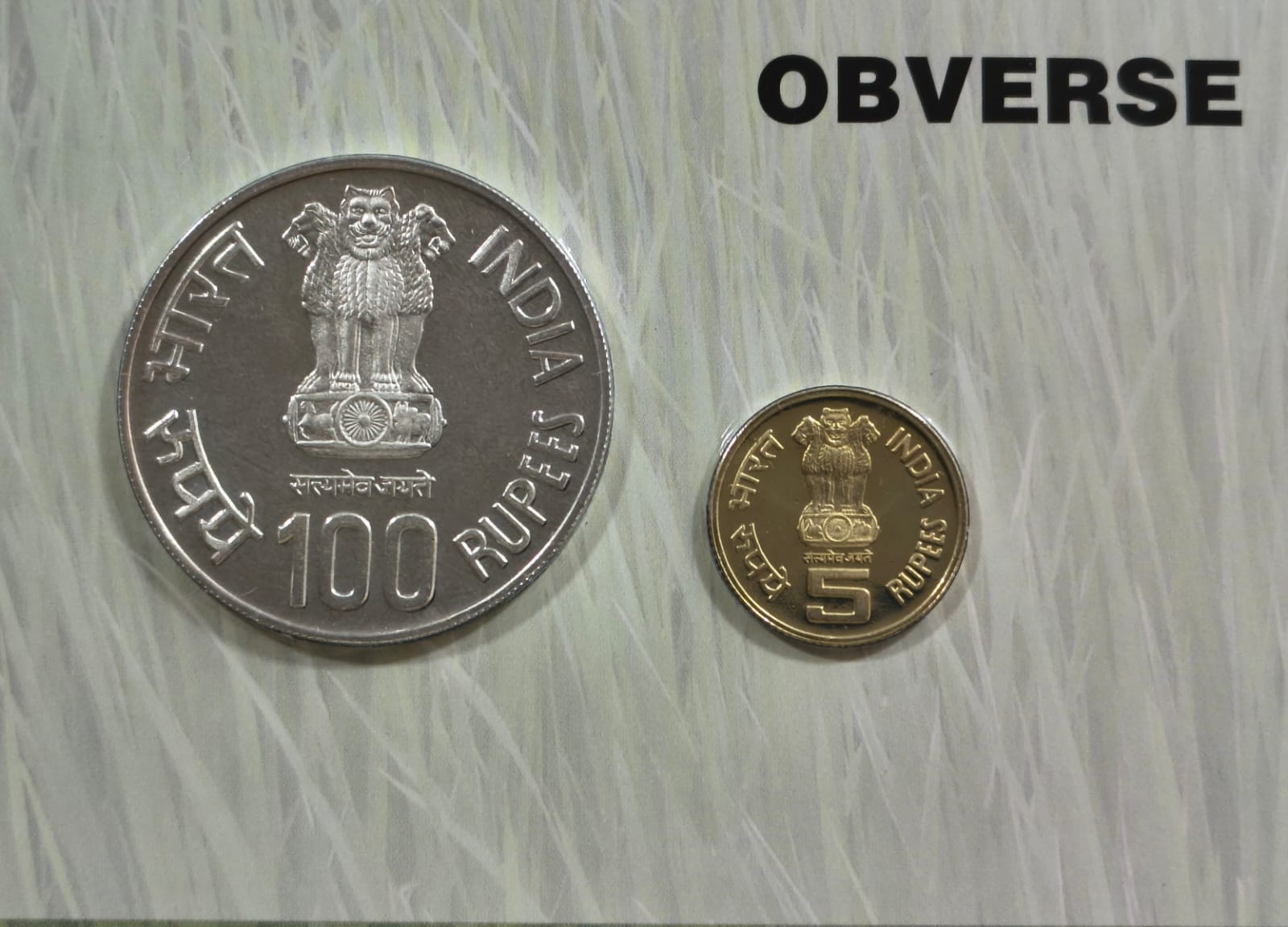 C.Subramaniam Birth Centenary -2010 Rare 2 Coins (Proof Set) Mumbai Mint