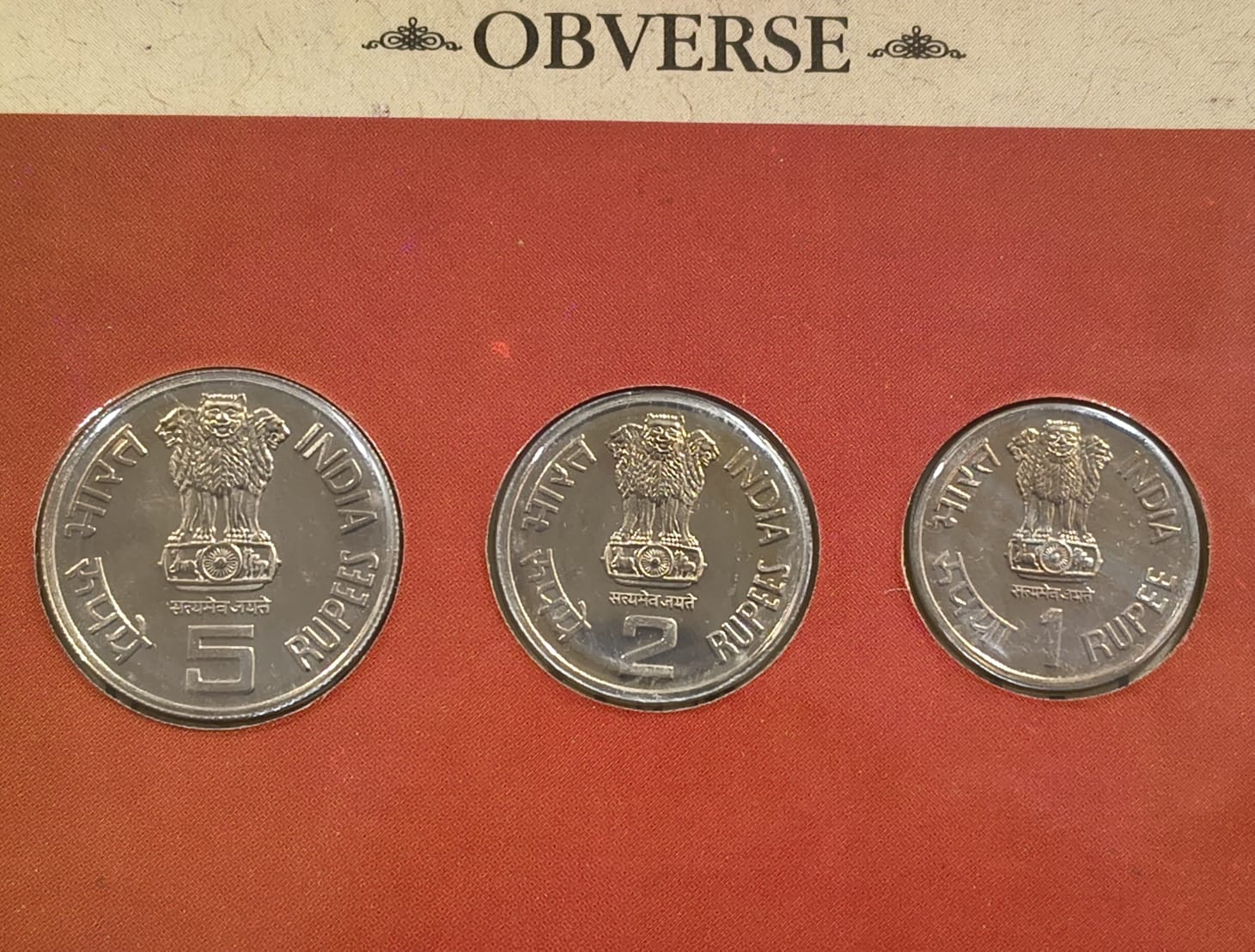 India Tourism YEAR-1991 Rare 3 Coins (UNC Set) Bombay Mint