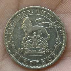 United Kingdom 6 Pence - George V rare silver coin # A-416