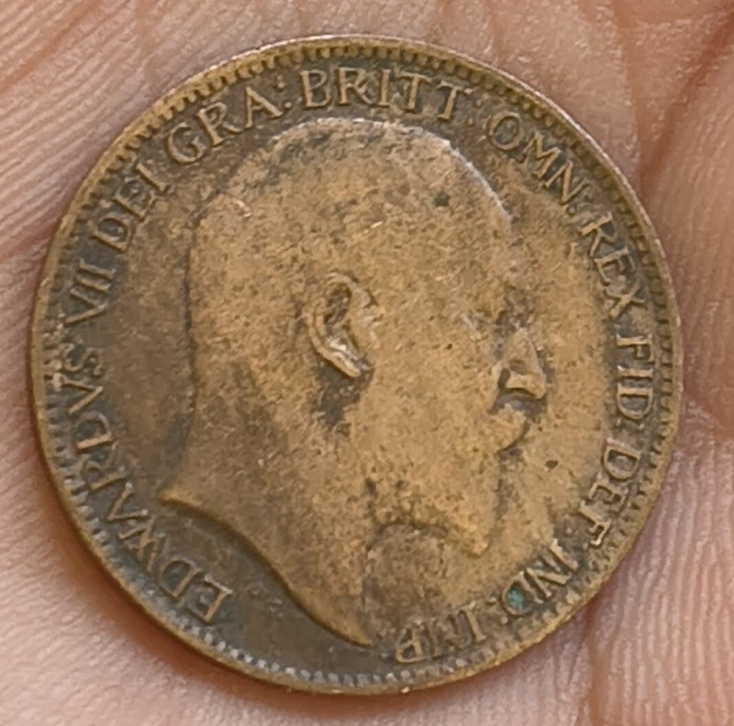 United Kingdom 1 Farthing 1906 - Edward VII rare coin #A-420